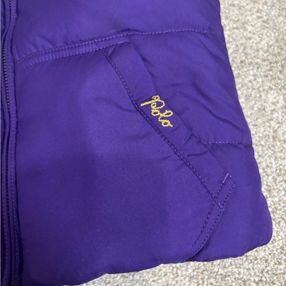 Ralph Lauren County Riders & Jockey Club Girls Reversible Puffy Vest Purple 4T - Picture 5 of 10